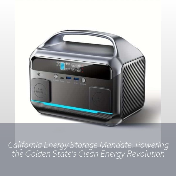 California Energy Storage Mandate: Powering the Golden State's Clean Energy Revolution